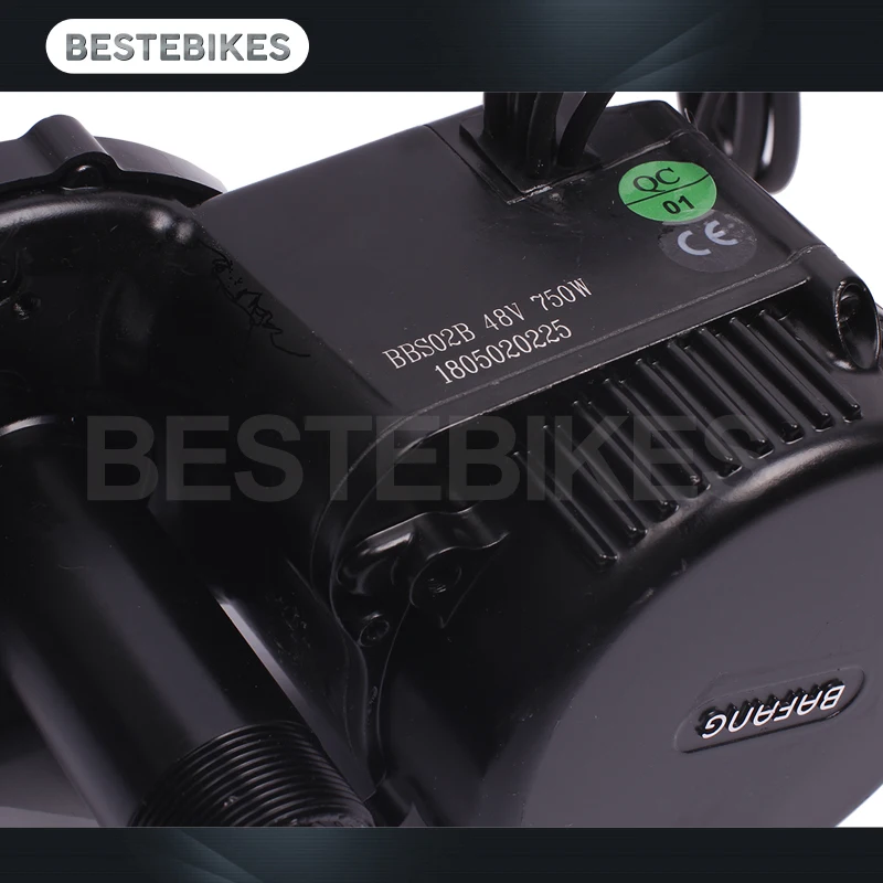 Najtaniej Silnikiem bafang BBS02B BBS02 48V 750w zestaw do konwersji roweru elektrycznego baterii velo silnik elektryczny 48v13 17ah 52v13 17.5ah baterii