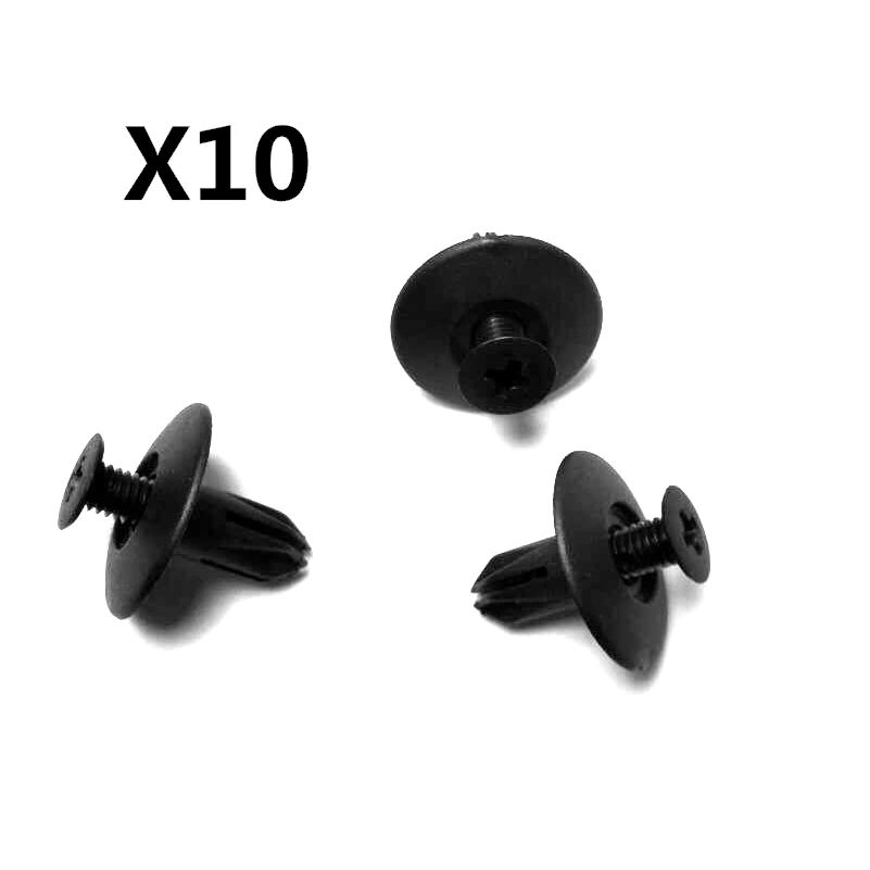 10pcs OEM Nylon Fastener Push Type Retainer Clip Cowl Panel For Honda