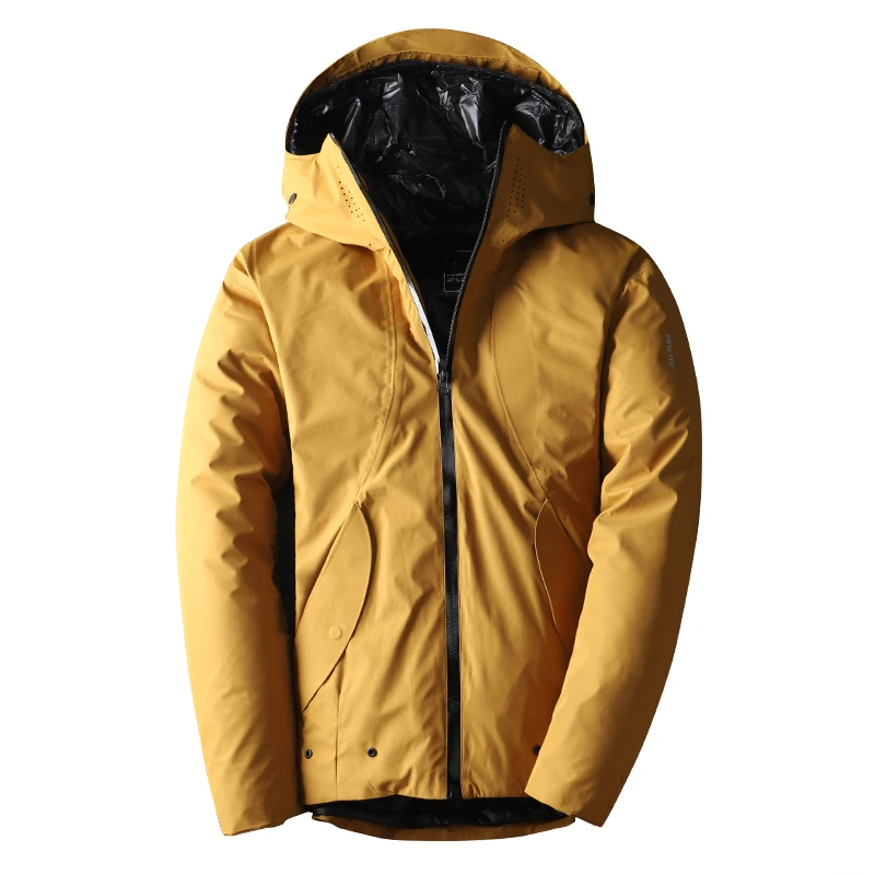 

new arrival men down jacket winter parkas men's white duck down coats goose feather liner detachable thick warm jackets