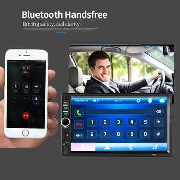 

DeckYard 7018B Double 2 Din Car Video Player 7 inch Touch Screen Multimedia player MP5 Player USB FM Bluetooth Car MP5 Player