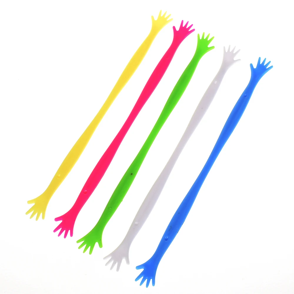 

Plastic Hand Drink Stirrers Bar Pub Party Kitchen Cocktail Swizzle Sticks 5Pcs