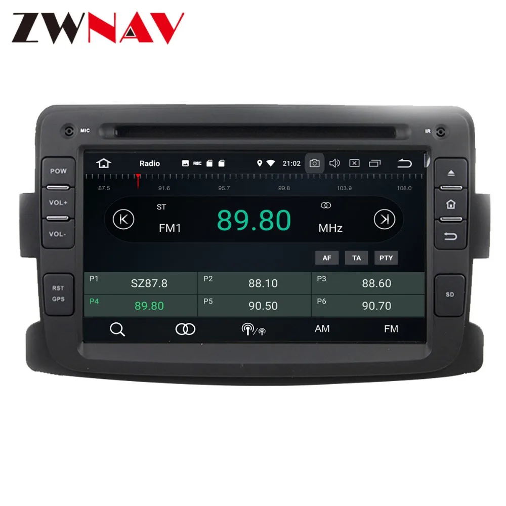Discount Android 9 4+32G Car DVD Player GPS navigation For Renault Duster 2012 2013 head unit multimedia player tape recorder 5
