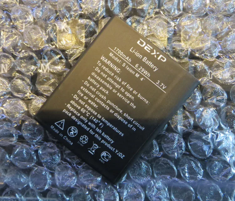 

3.8V batteries Rechargeable Li-ion Li-polymer Built-in lithium polymer battery for DEXP S IXION M 4" 1700mah
