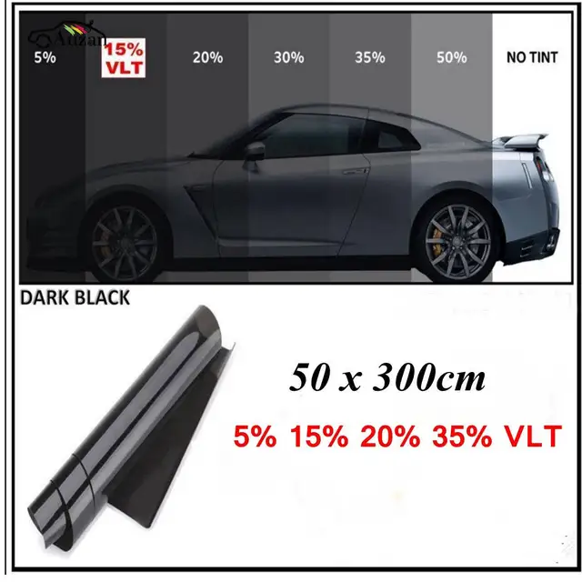 Car Window Solar Tint 300CM x 50CM Film Tinting Shade 15% Light ... Car Window Solar Tint 300CM x 50CM Film Tinting Shade 15% Light ...