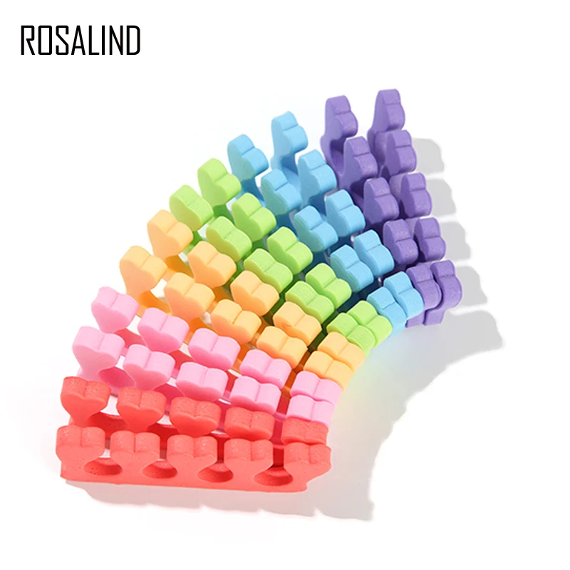 

ROSALIND 6 Colors Soft Foam Sponge Toe Separators Popular Finger Separator Dividers Nail Art Manicure Pedicure Nail Gel Tools