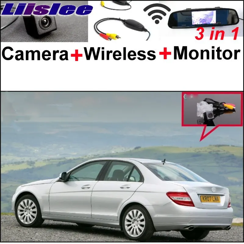 

Liislee 3in1 Special Camera + Wireless Receiver + Mirror Screen Parking System For Mercedes Benz MB C180 C200 C280 C300 C350 C63