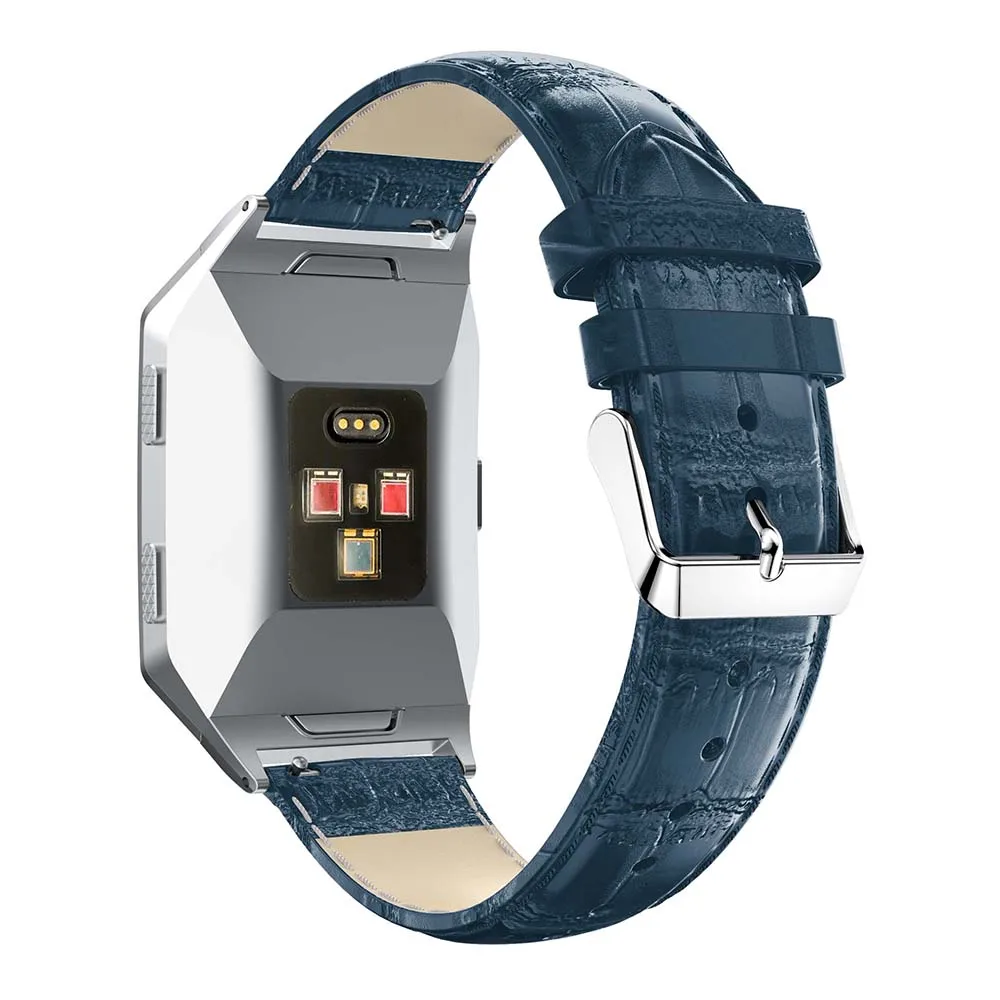 Кожаные ремешки для Fitbit Ionic из натуральной кожи замена аксессуары для бретелей браслет с острыми модными женскими мужскими спортивными ремнями