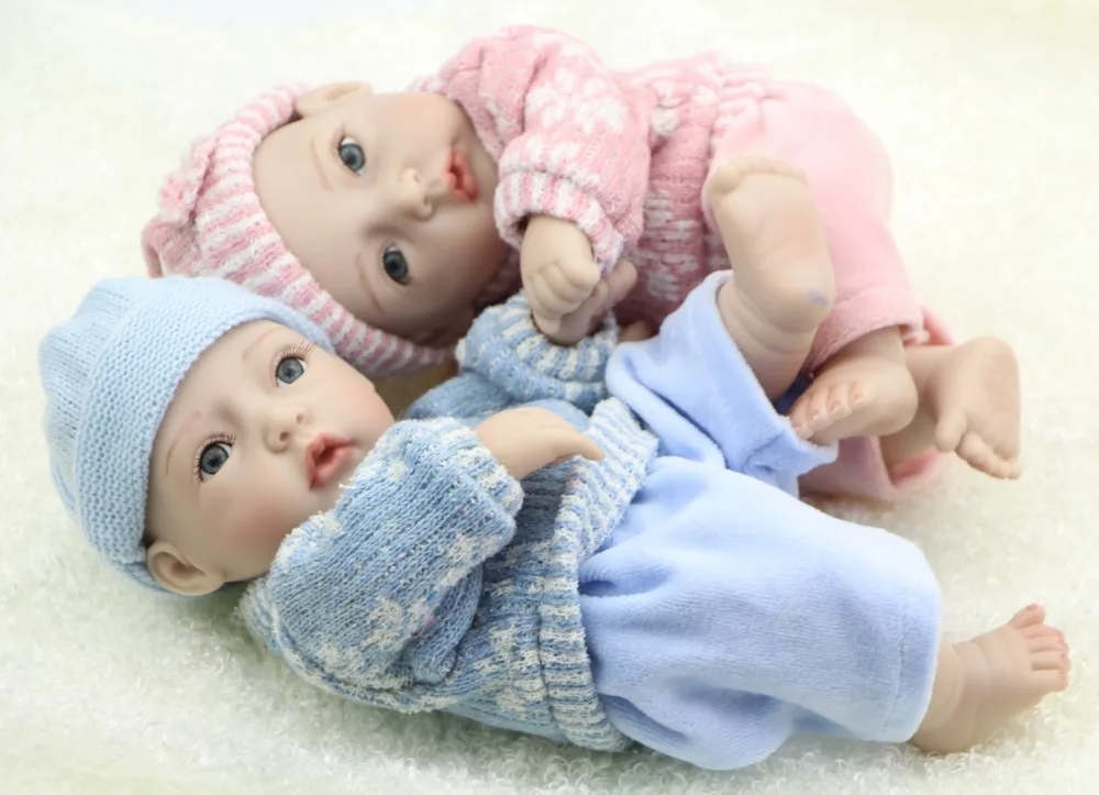 Full Vinyl Silicone Reborn Doll Looks Like Real Baby 12inch Reborn Babies Doll Life Size Baby