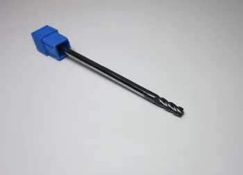 

wholesale 10PCS extra long shank 100mm tungsten carbide end mill HRC45 4MM milling cutter 4 flutes L=100mm length CNC Lengthen