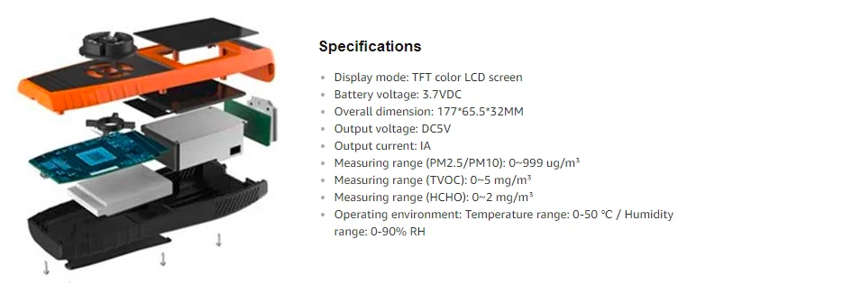 Temtop LKC-1000S+ профессиональный монитор формальдегида детектор с HCHO/PM2.5/PM10/TVOC точное тестирование качества воздуха