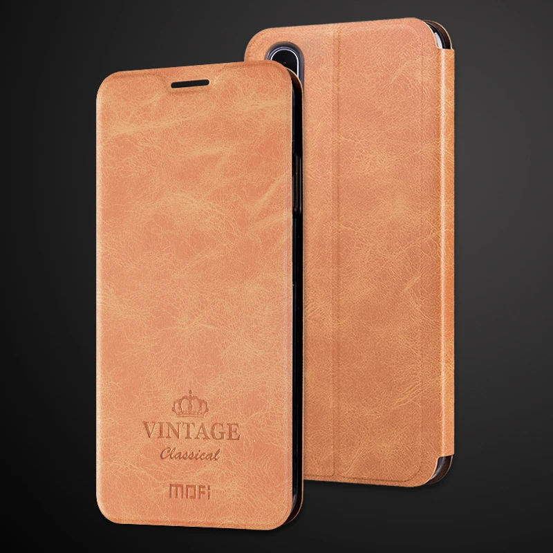 MOFI для iPhone X Case Кожаный флип-кейс с подставкой для iPhone XR XS MAX бумажник Стиль из искусственной кожи чехол для iPhone 7 8 Plus чехол