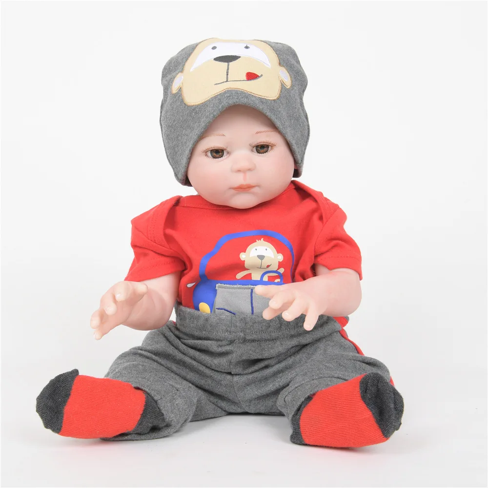 

50cm Lifelike Newborn Baby Soft Full Silicone Lovely Reborn Doll Toy for Kids Birthday Christmas Gift