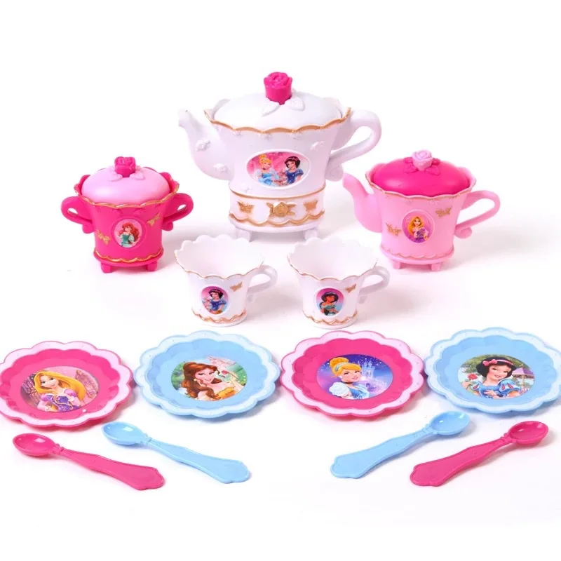 

2019 new Disney Princess tea set children play toy simulation series plastic toy girl birthday gifts