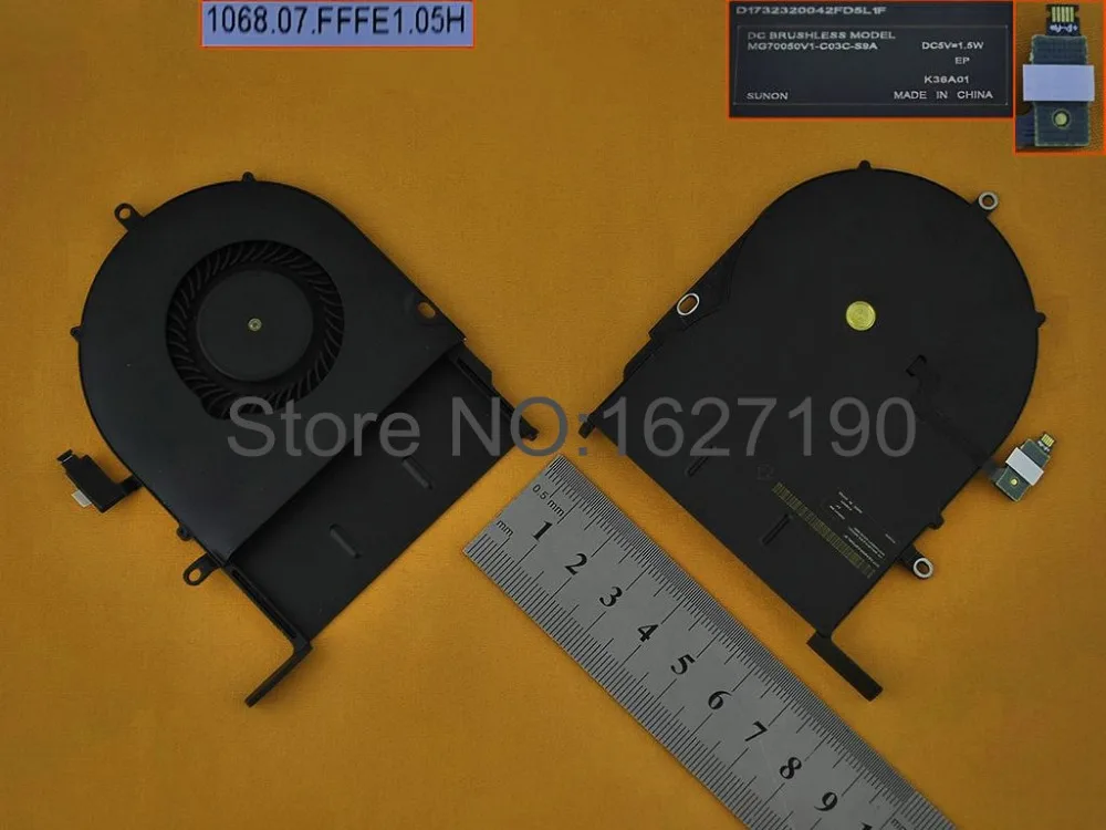 

NEW Laptop Cooling Fan for APPLE Retina A1502 ME864 ME865 ME866 MG70050V1-C03C-S9A MG70050V1-C031-SSA Repair Replacement