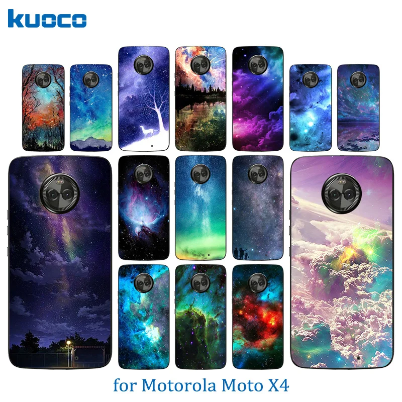Для Motorola Moto X4 чехлы для телефонов мягкий ТПУ XT1900 задняя крышка с рисунком