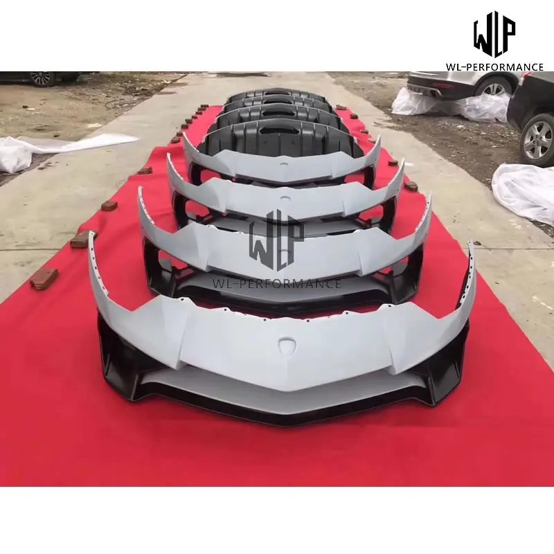 LP700 к LP750 стекловолокно передний бампер задний спойлер для Lamborghini Aventador LP750-4 Superveloce автомобильный Стайлинг 11-15 - Цвет: Front bumper