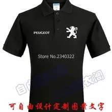 Летняя помеченная 4S магазин оснастка клиента Пежо рубашка поло хлопковая одежда для мужчин и женщин