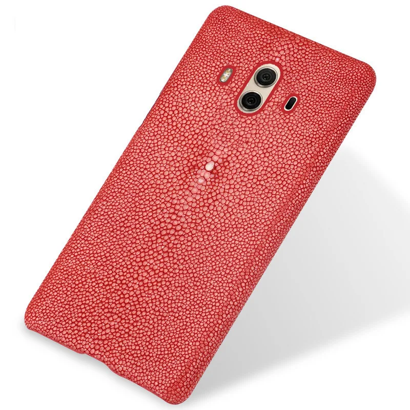 Изготовленный На Заказ жемчужный кожаный чехол для телефона HUAWEI Mate 10 полупакет