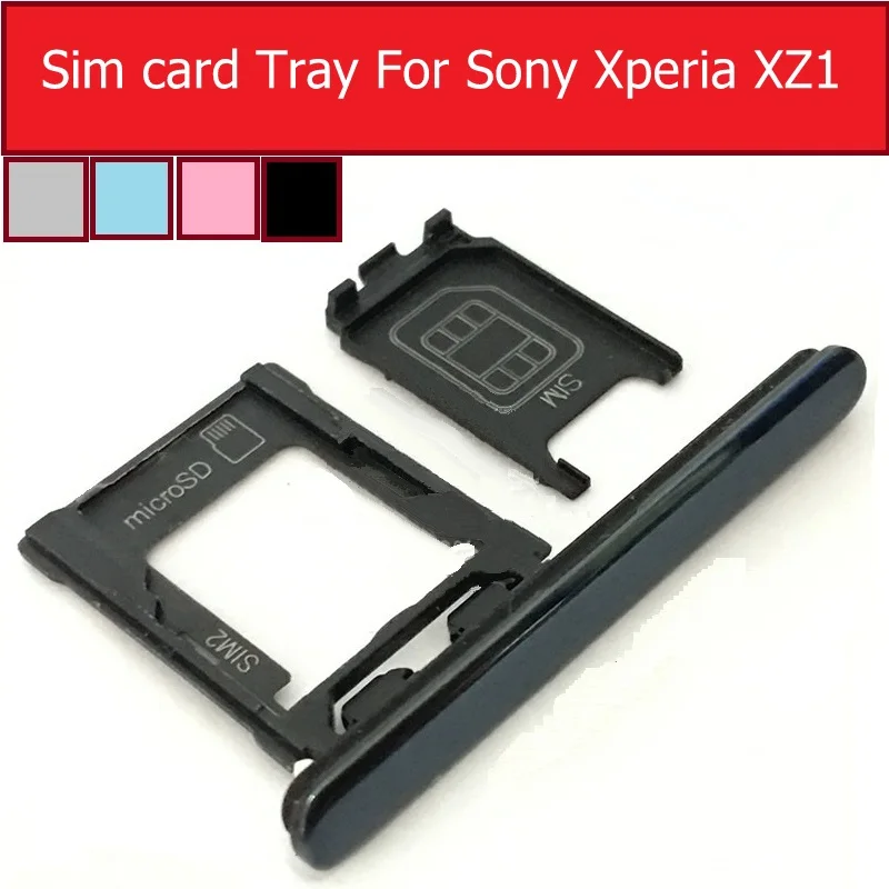 Daul/одна sim-карта лоток и водонепроницаемый чехол для sony Xperia XZ1 G8341 G8342 G8343 Micro SD/sim-карта гнездо адаптера Замена