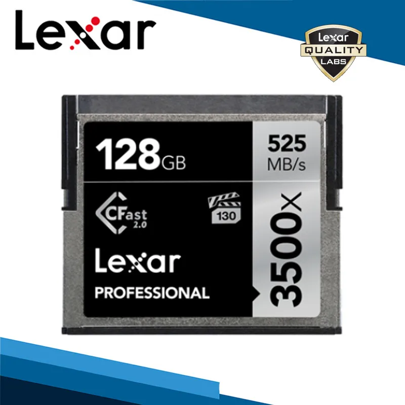 Lexar Cfast 2,0 карта 3500X525 M/s карта памяти 512 ГБ 256 ГБ 128 Гб 64 Гб C высокоскоростная профессиональная камера для хранения дрона - Емкость: 128G Card