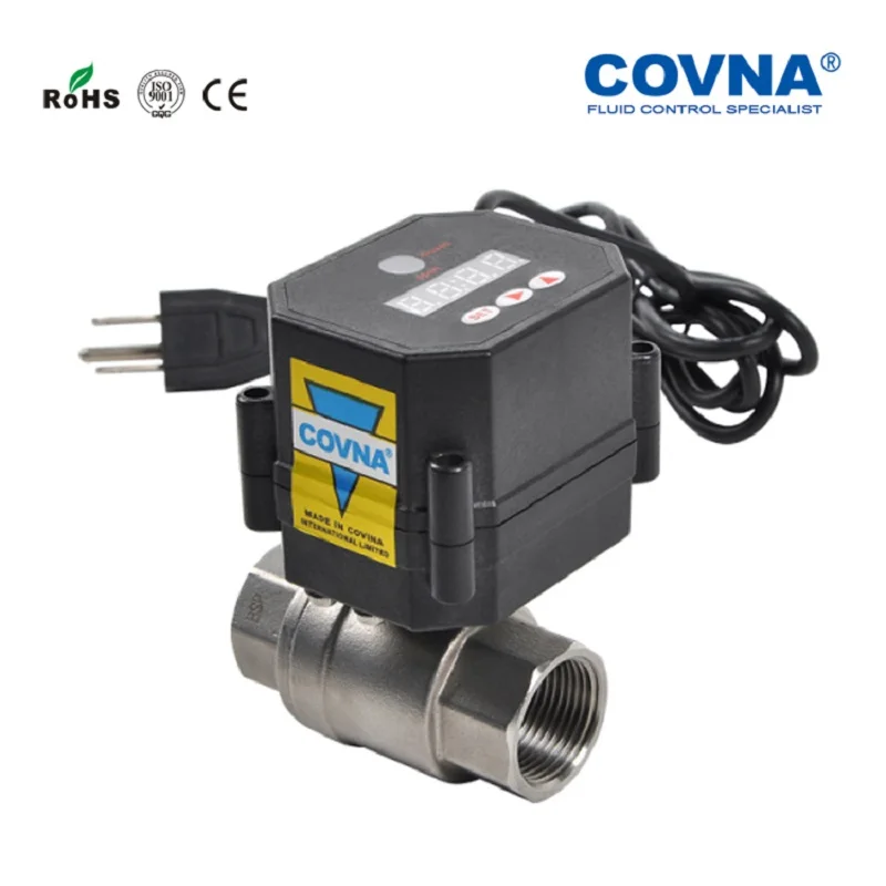 DN25 1 inch AC220V Electric Time control Stainless Steel 2 pc ball valve Female thread DC24v | Обустройство дома