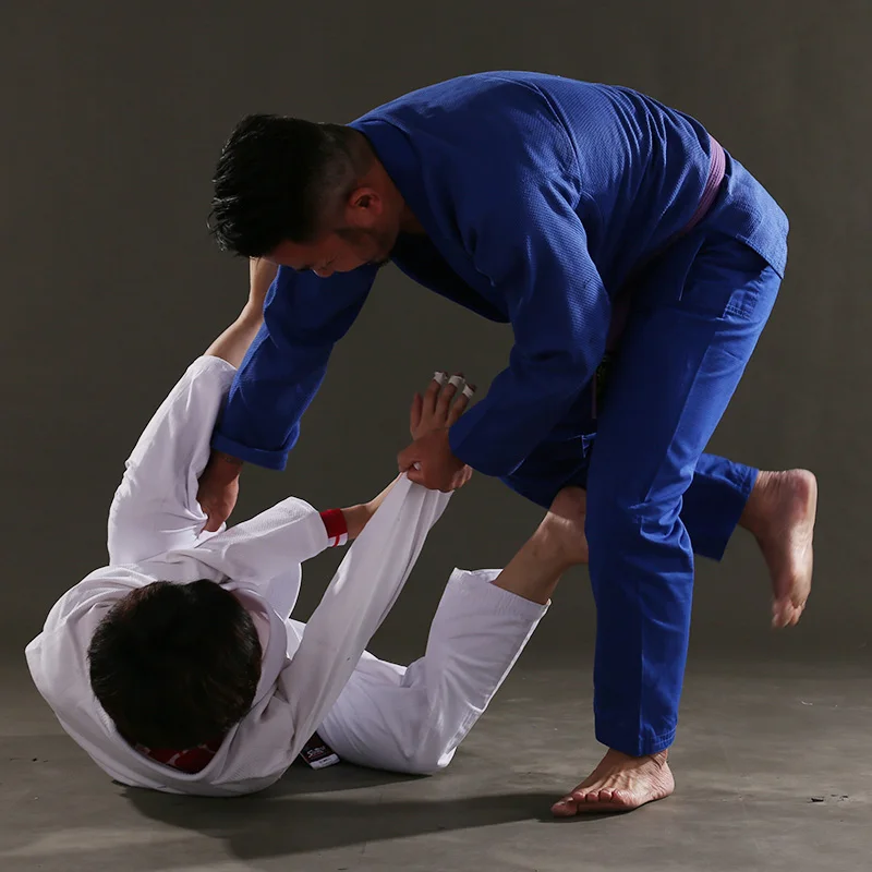 Темно синий Восход бойцовская одежда пустой BJJ Костюм Ги бразильского джиу