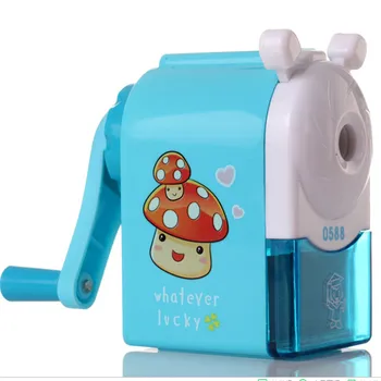 

1Pc Cute Cartoon Lovely Plastic Automatic Pencil Sharpener Creative Stationery Gifts For Kids School Supplies 2 Colors 2019 New