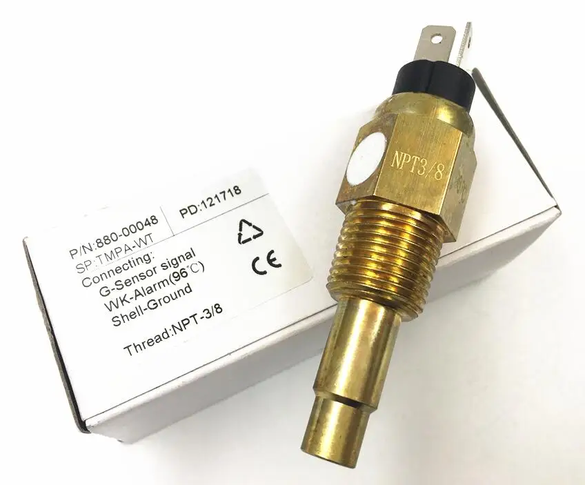 

Pack of 1 3/8-18NPT Electrical Sender Water Temp Sensor for Auto Boat Water Temperature Gauge with 96 Degree Alarm Temp