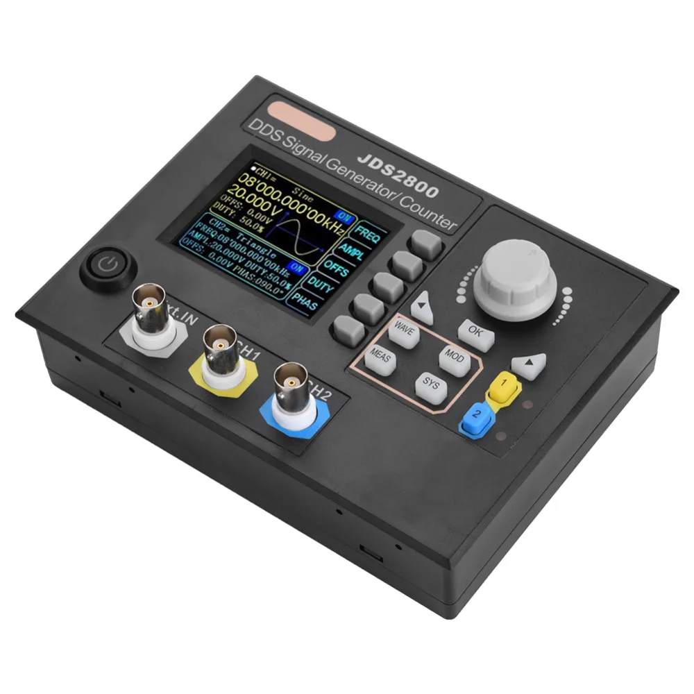 JDS2800 15 МГц двухканальный DDS функция генератор сигналов AC100-240V генератор сигналов произвольной формы с программным обеспечением источник сигнала