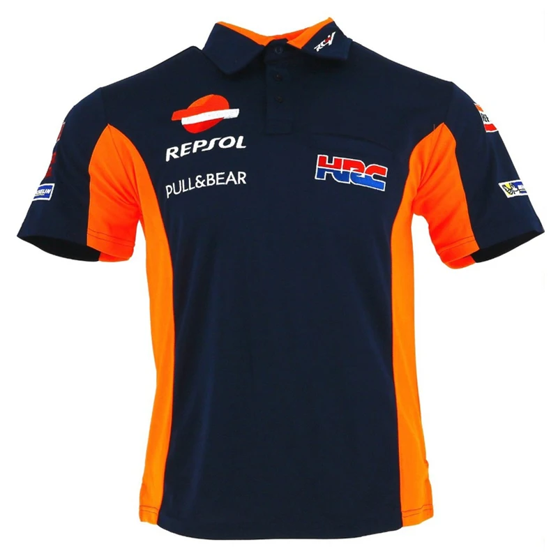 2018 MOTOGP Team T shirt For HRC REPSOL Moto GP PADDOCK TEAM RACE WEAR