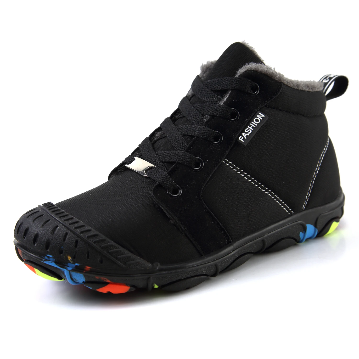 

Winter Plush Baby Girls Snow Boots Warm Shoes Comfortable Kid Shoes Flat Outdoor Snow Boots Children Green Black Trainer