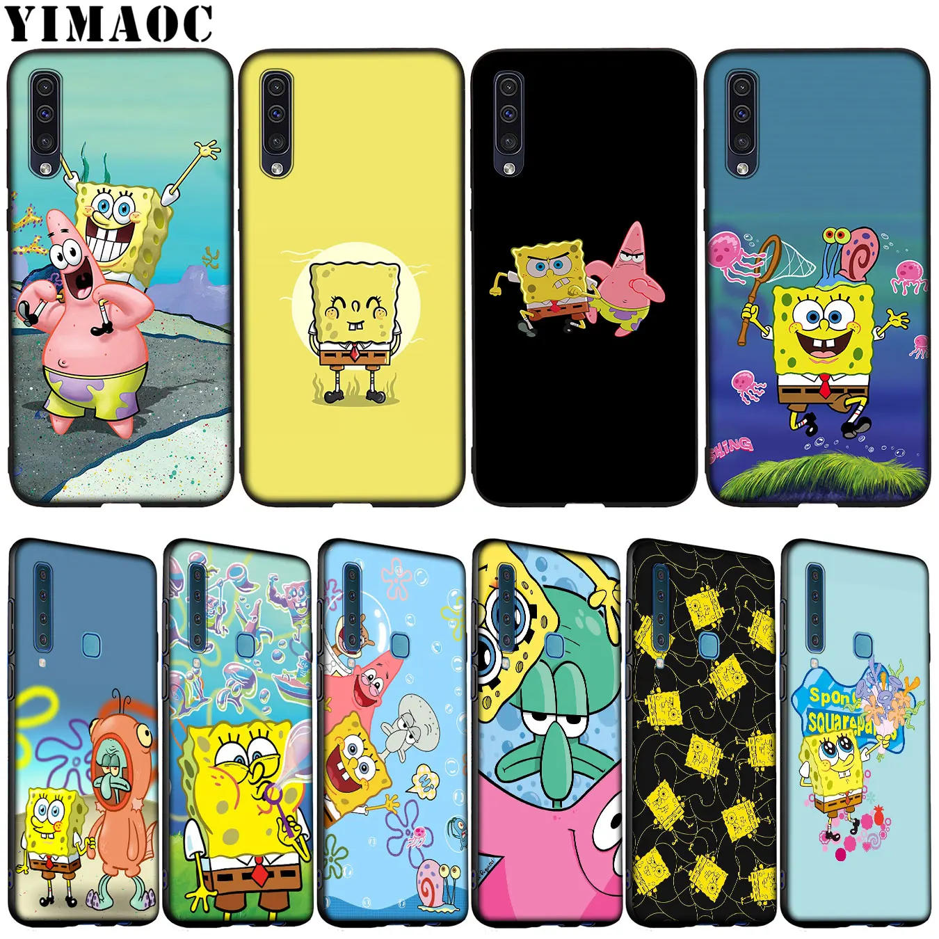 

YIMAOC SpongeBob SquarePants Soft Silicone Case for Samsung Galaxy A70 A60 A50 A40 A30 A20 A10 A10S A20S A30S A40S A50S Cover