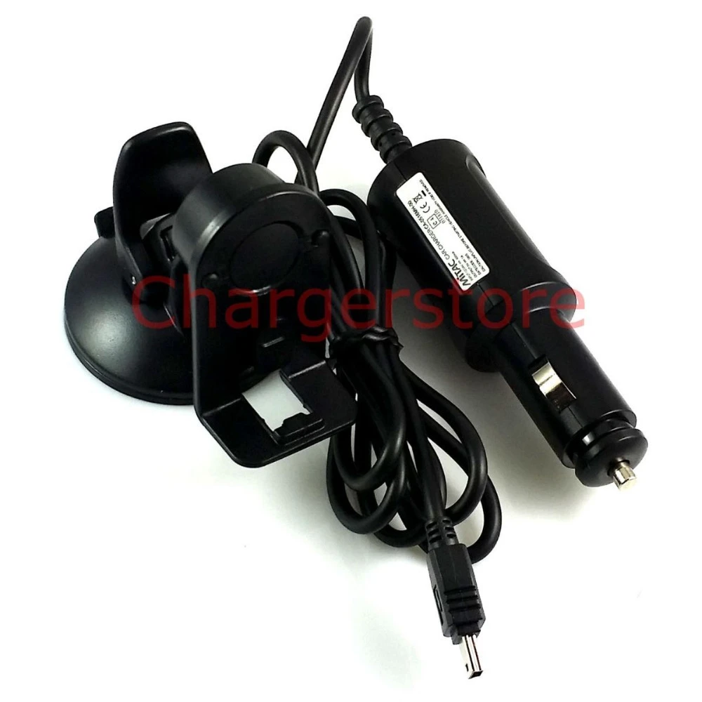 Original Mitac Car Charger + Mount Holder For Mio Navman Moov Spirit Satnavs Gps Magellan