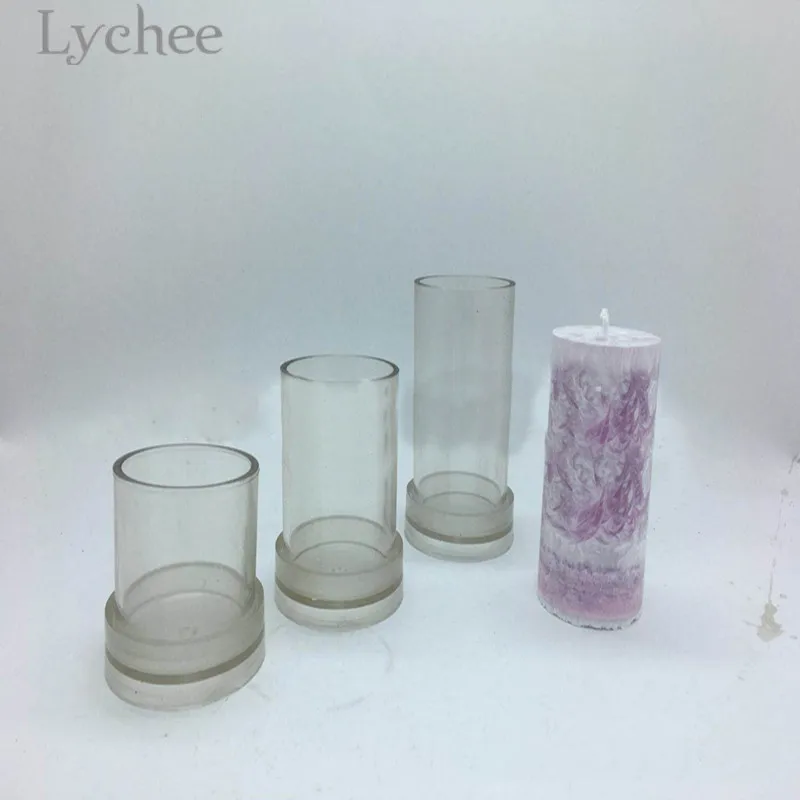 Lychee 1 шт. прозрачная цилиндрическая форма для свечей Прозрачная изготовления