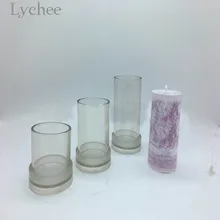 Lychee 1 шт. прозрачная цилиндрическая форма для свечей Прозрачная