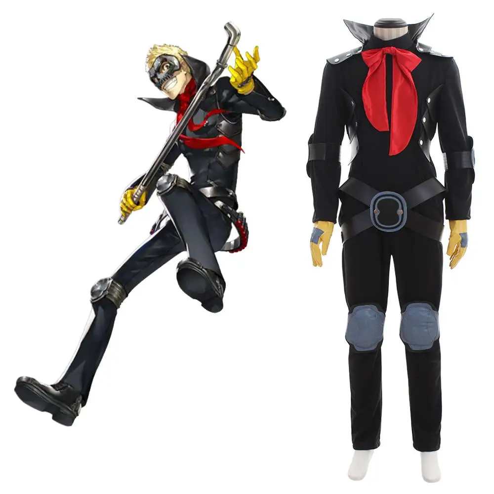 

Cosplaydiy Anime Persona 5 Ryuji Sakamoto Cosplay Costume P5 Adult Mens Halloween Costume L320