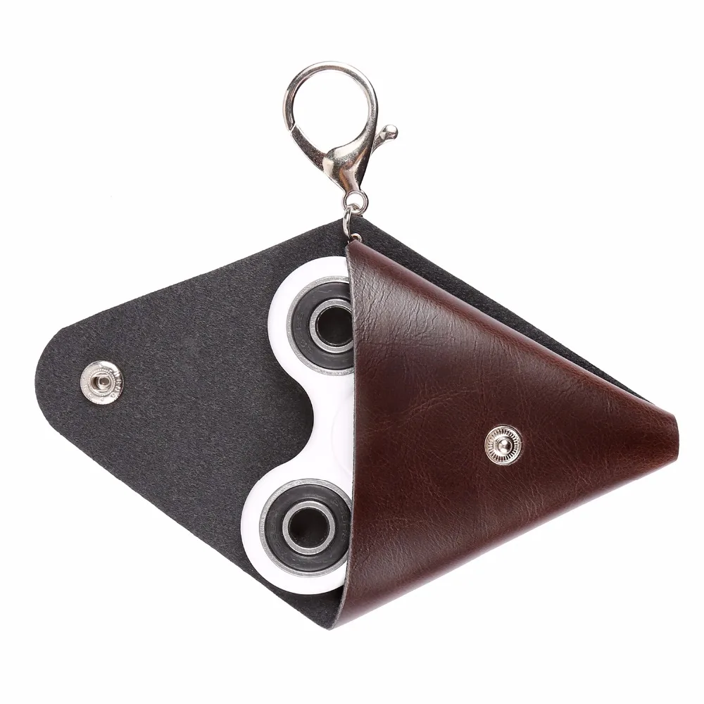 

JOYTEK Fidget Spinner Case Holder For EDC Hand Spinner Finger Spinner Case Focus Toys Storage Bag PU Leather Change Coin Bag