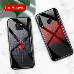 Для huawei Y9 2019 чехол Стекло крышка "Человек-паук" nova 5 чехол для huawei Mate 9 10 20 pro 20x lite RS nova 3 3i 3e 4 4e Y9 2019