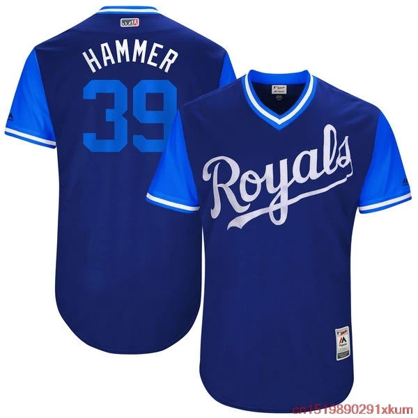 MLB Для мужчин Канзас City Royals Джейсон Хаммель &quotМолоток&quot Бейсбол Royal 2017 игроков