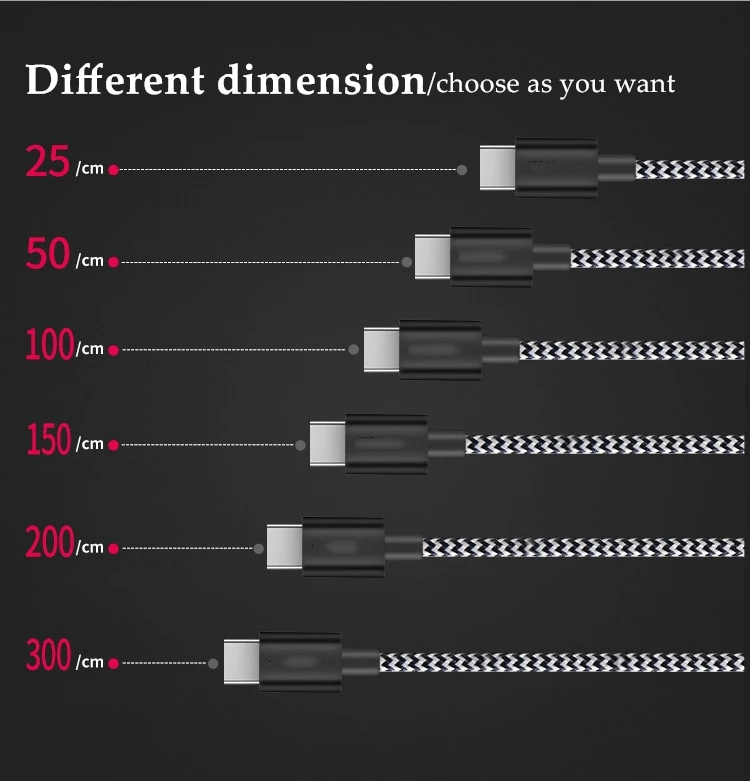 Usb-кабель GUSGU type C для быстрой зарядки samsung S9 S8 Note 9 8 для Xiaomi mi8 mi6, нейлоновый usb-кабель для передачи данных для huawei