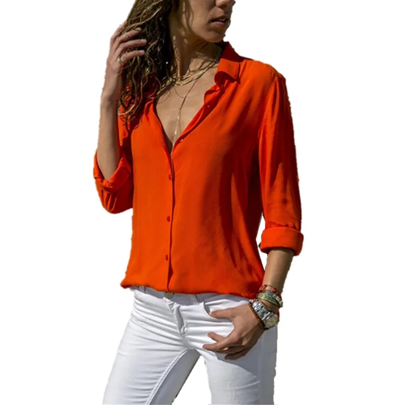 2019 Summer Fashion Office Plus Size Shirt For Womens Tops And Blouses Female Tunic Big Size Casual White Chiffon Chemise Femme 2019 Summer Fashion Office Plus Size Shirt For Womens Tops And Blouses Female Tunic Big Size Casual White Chiffon Chemise Femme