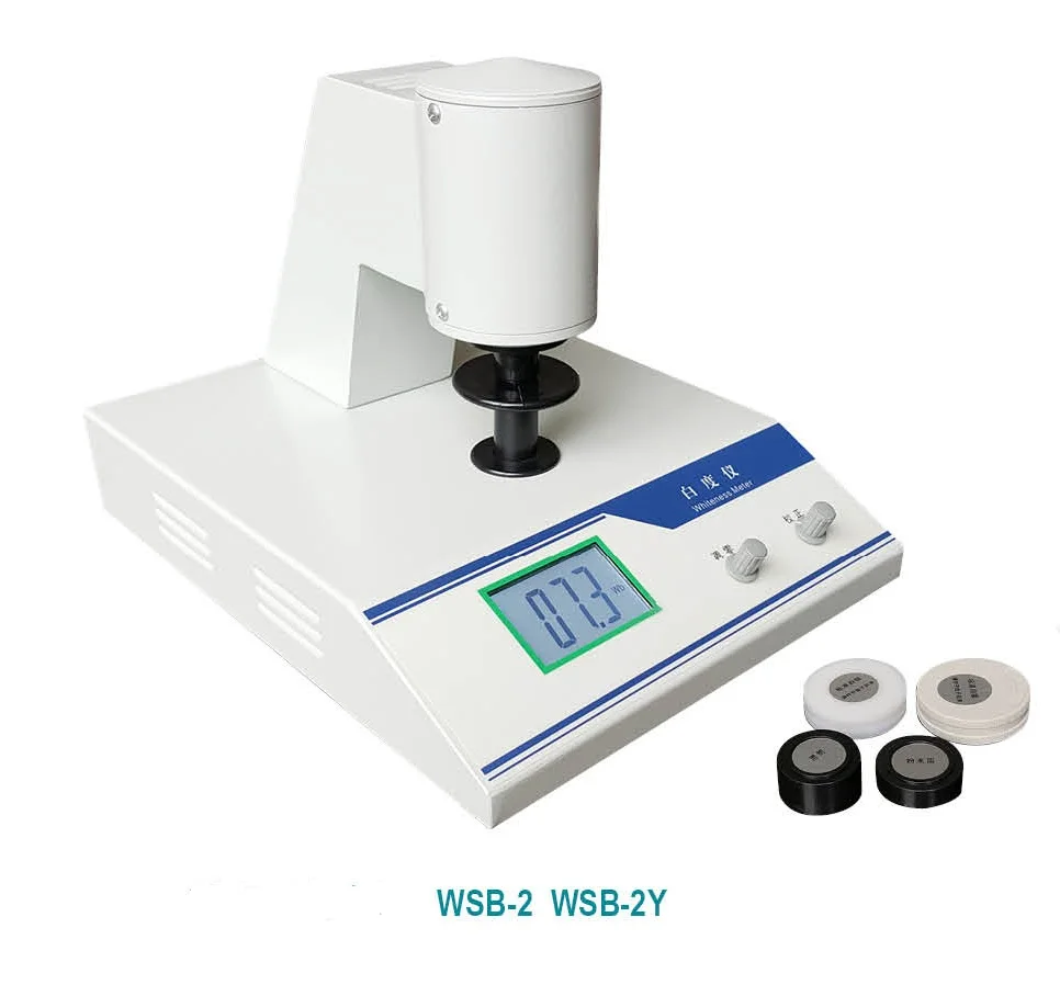 

QIWEI WSB-2 Desktop Precision Whiteness Meter For paper/Flour/Paint/Spinning R457Blue light whiteness Range:0-100