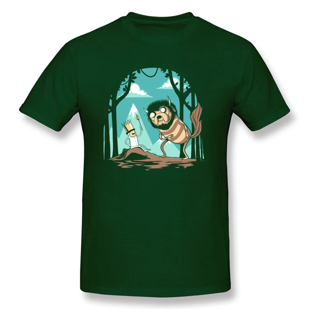 Where the Wild Adventures Are Family Printed T Shirt Round Neck 100% Cotton Short Sleeve Tees for Men Clothing Shirt Lovers Day Where the Wild Adventures Are dark