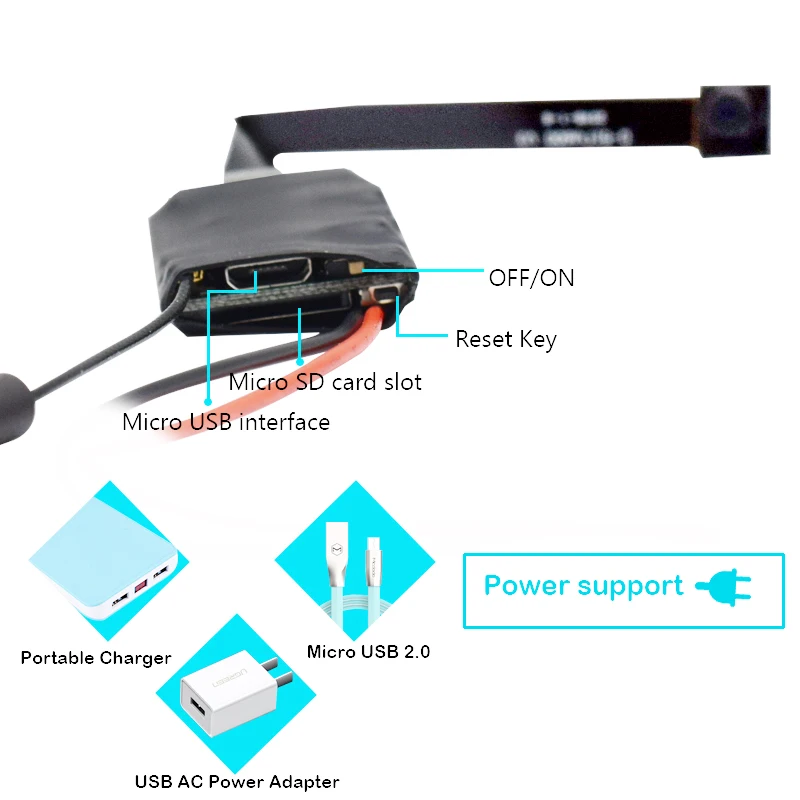 HD 1080 P DIY портативная WiFiIP мини камера P2P беспроводная микро веб видео рекордер