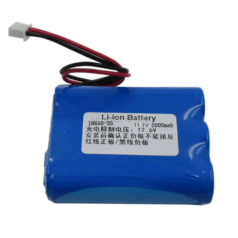 12V 2000mAh литий-ионная аккумуляторная батарея 11,1 V 12,6 V 3S литиевая батарея для Светодиодный светильник 100 шт./лот