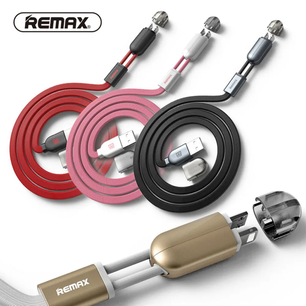 Магнитный зарядный кабель Remax 2 в 1 для iPhone X 5 6 быстрой зарядки Huawei xiaomi Micro USB Samsung