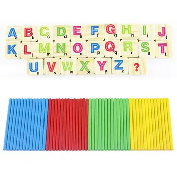 

Wooden Mathematics Puzzle Early Educational Toy Kids Children Numbers Counting Sticks Toy Math Calculate Game Gift