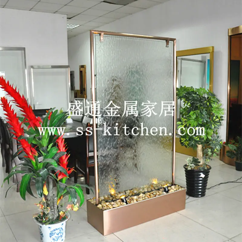 US $398.00 European water fountainfengshui wheel decorationseparating screen entrywayhouse decoration wall rockery waterscape