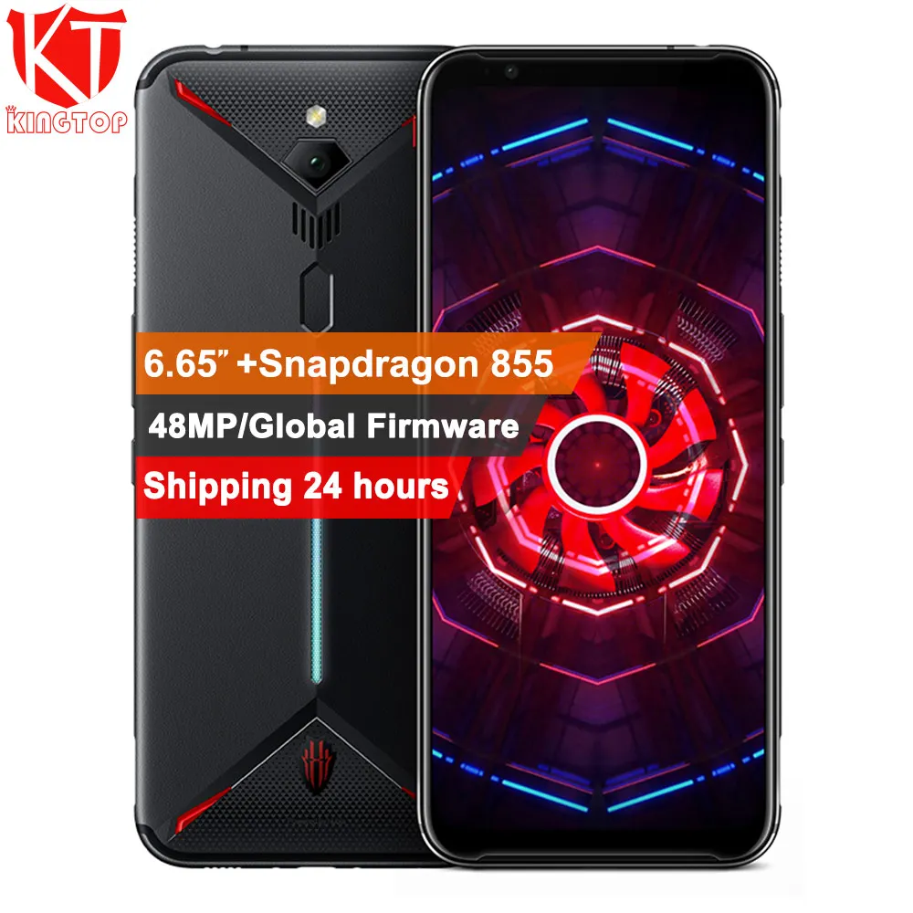 

EU Version Original ZTE nubia Red Magic 3 3S Mobile phone 8G/12G 128G/256G 6.65" Snapdragon 855 Front 48MP 5000mAh Game Phone