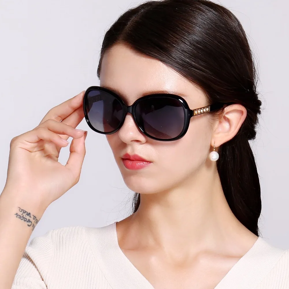 Цена, солнцезащитные очки для женщин, большие размеры, Ретро стиль, бриллианты, женские модные солнцезащитные очки, бренд, Поляризованные женские очки